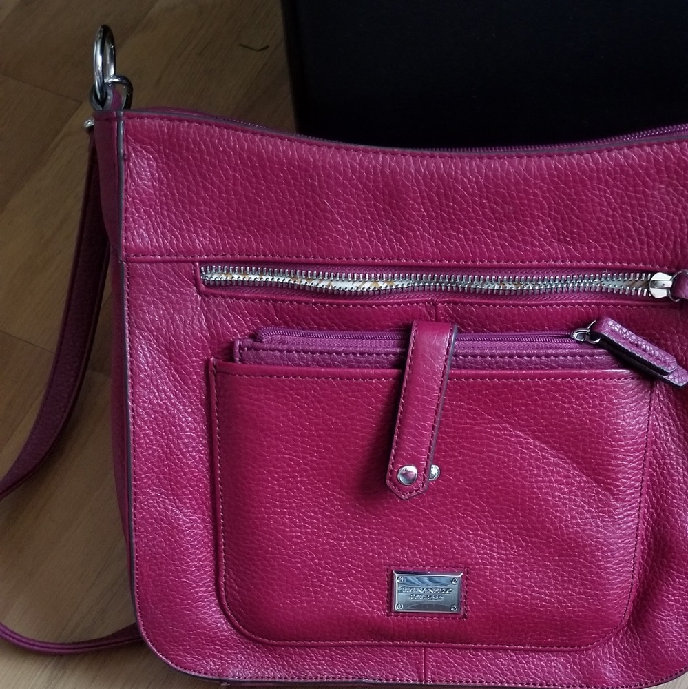 Tignanello pebble leather crossbody